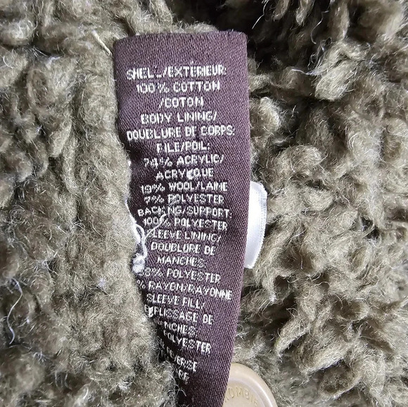 Vintage Abercrombie & Fitch Adirondack Jacket Men XL Fur Lined‎ Beige Heavy Coat - Picture 10 of 11